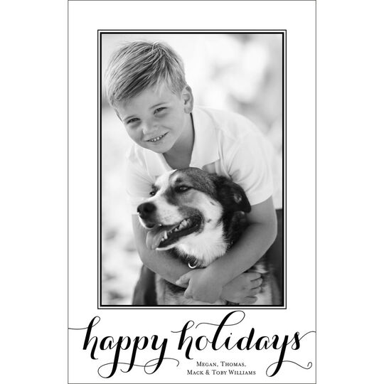 Williams Photo Flat Letterpress Holiday Cards